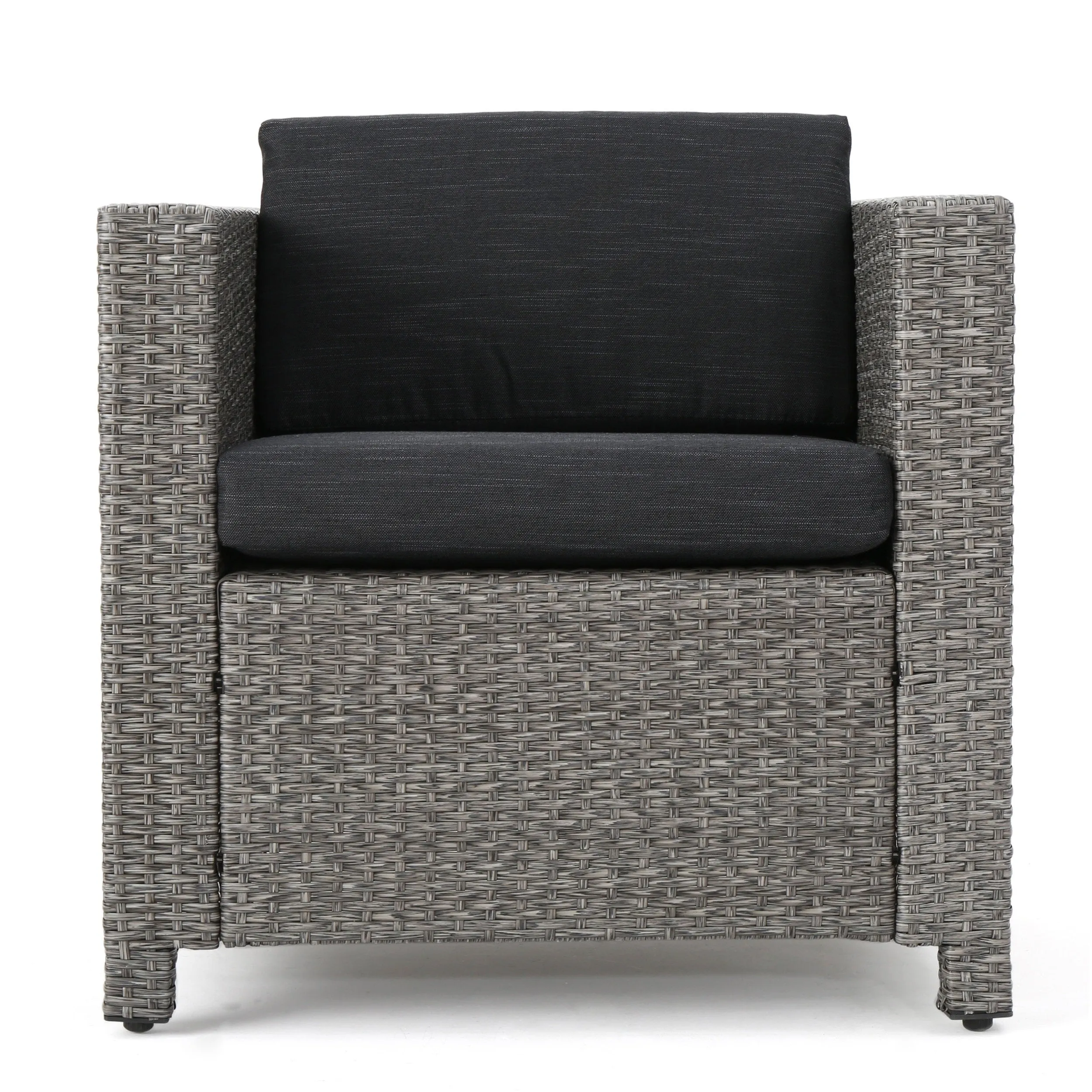 Portofino Outdoor 10 Piece Wicker Patio Set with Water Resistant Cushions