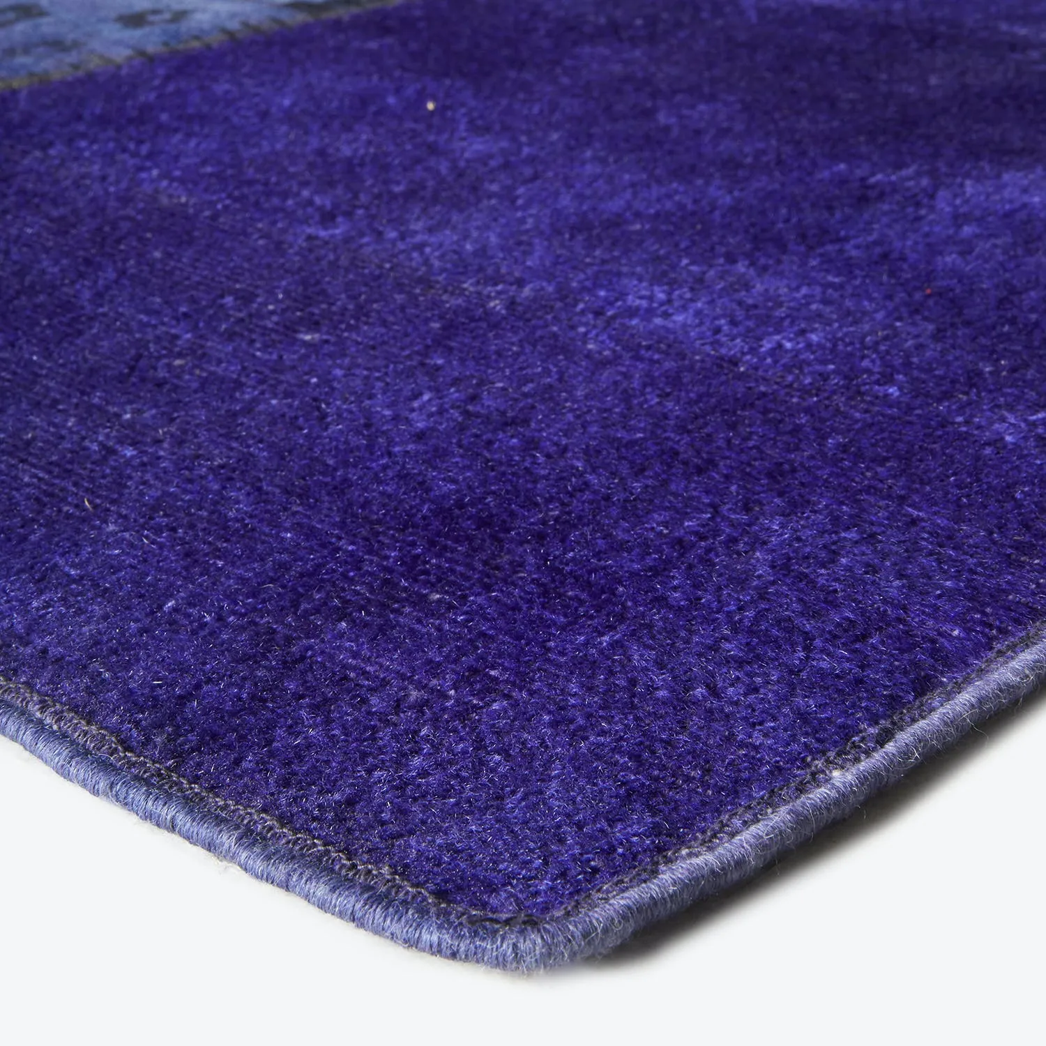 Purple Samsara Patchwork Wool Rug - 8'11" x 12'2"