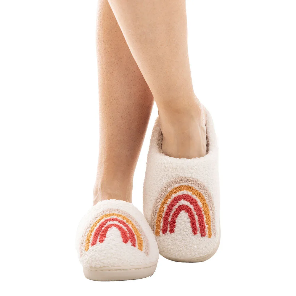 Rainbow Fuzzy Wholesale Slippers for Women