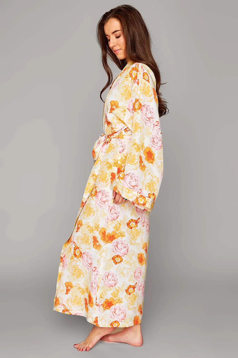 Romee Long Robe - Creamsicle