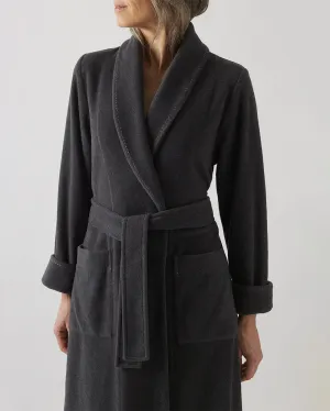 ROSE Fleece Robe in Anthracite