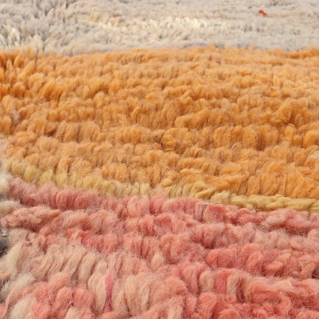 RWISSA | 9'9x6 Ft | 3x2 m | Moroccan Colorful Rug | 100% wool handmade