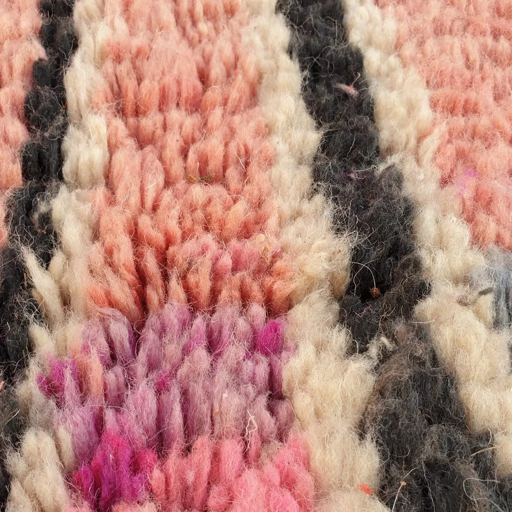 RWISSA | 9'9x6 Ft | 3x2 m | Moroccan Colorful Rug | 100% wool handmade