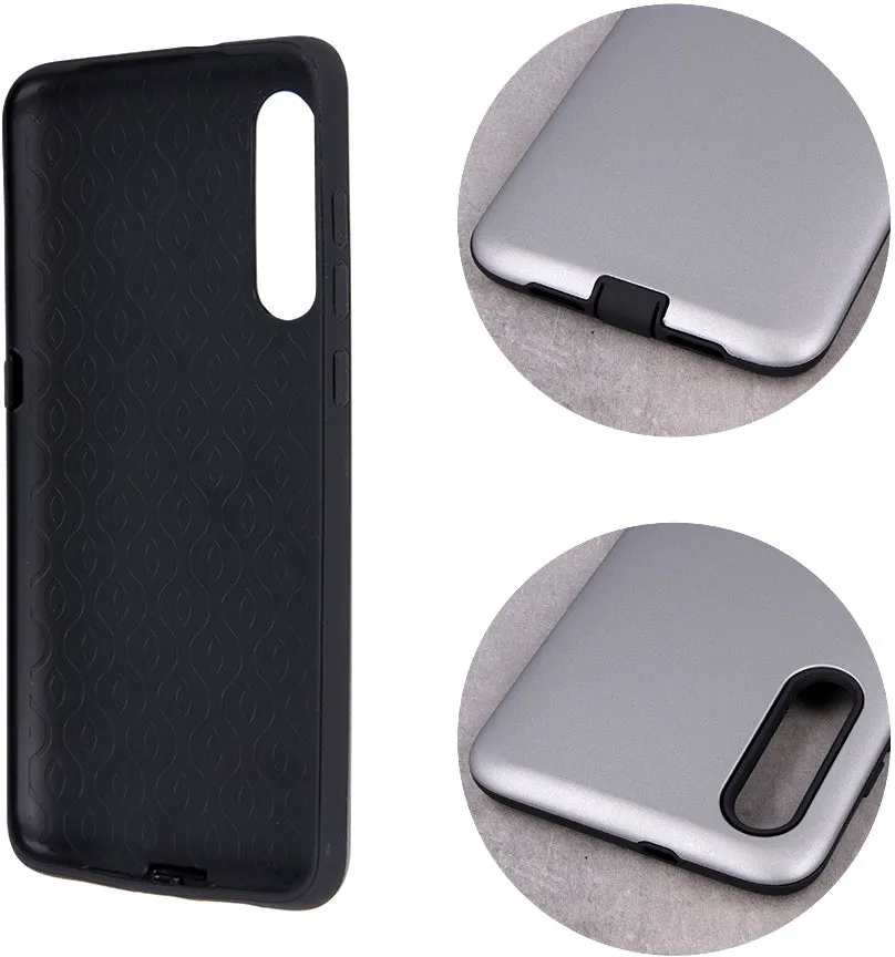 Samsung Galaxy A51 5G Defender Shockproof Hard Cover - Silver