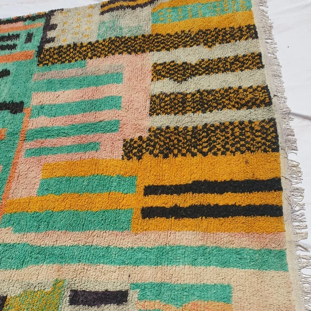 SIMIGRANA | 9'3x8' Ft | 2,83x2,43 m | Moroccan Colorful Rug | 100% wool handmade
