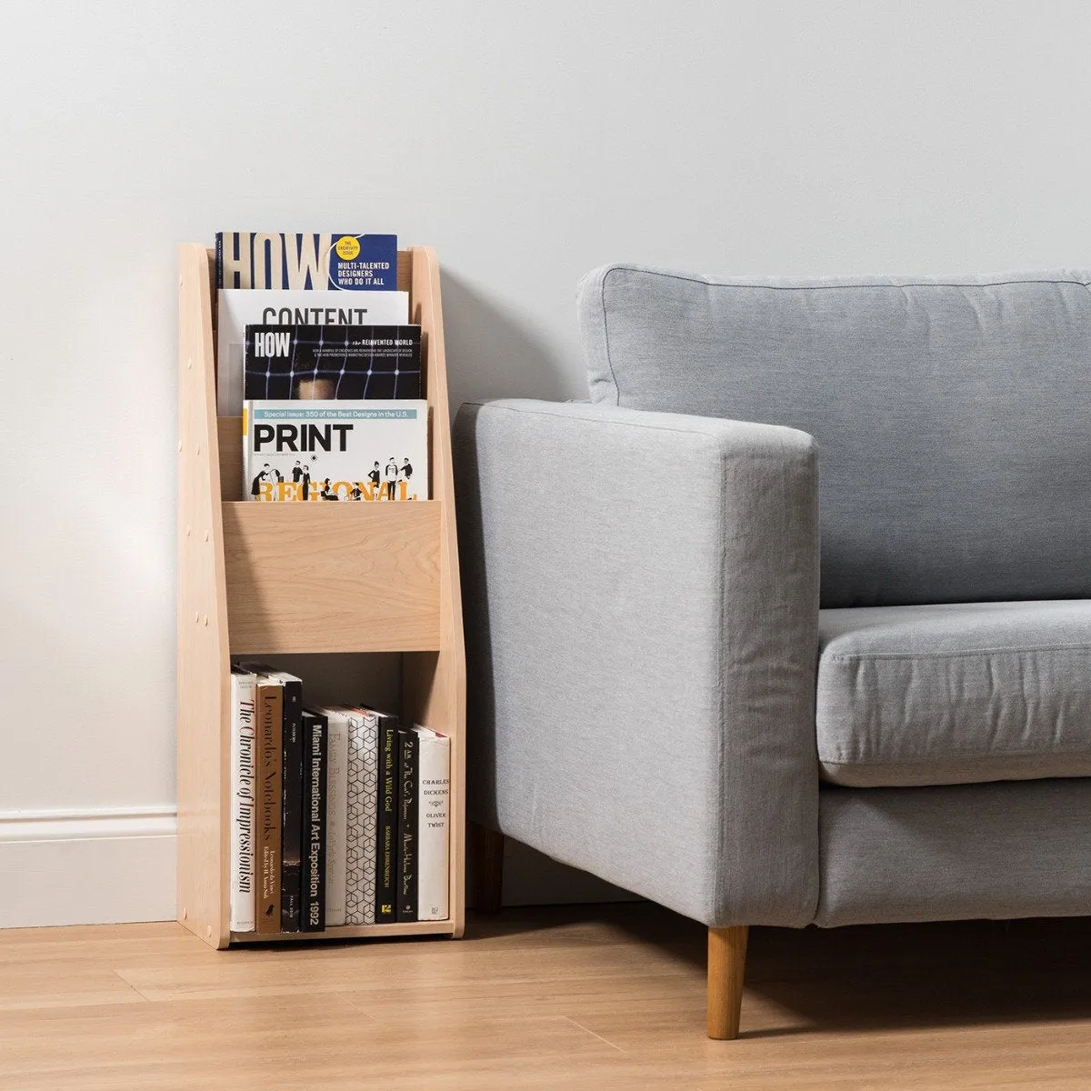 Slim 3 Pocket Magazine Rack