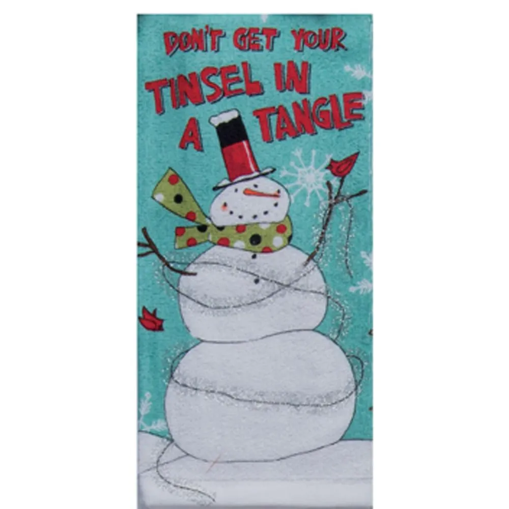 Snowman Sentiments Kitchen Towel Set