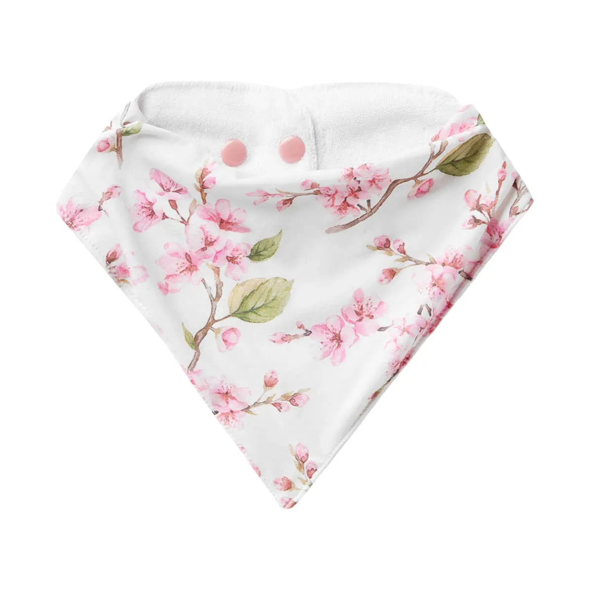Snuggle Hunny Bandana Dribble Bib - Cherry Blossom Organic