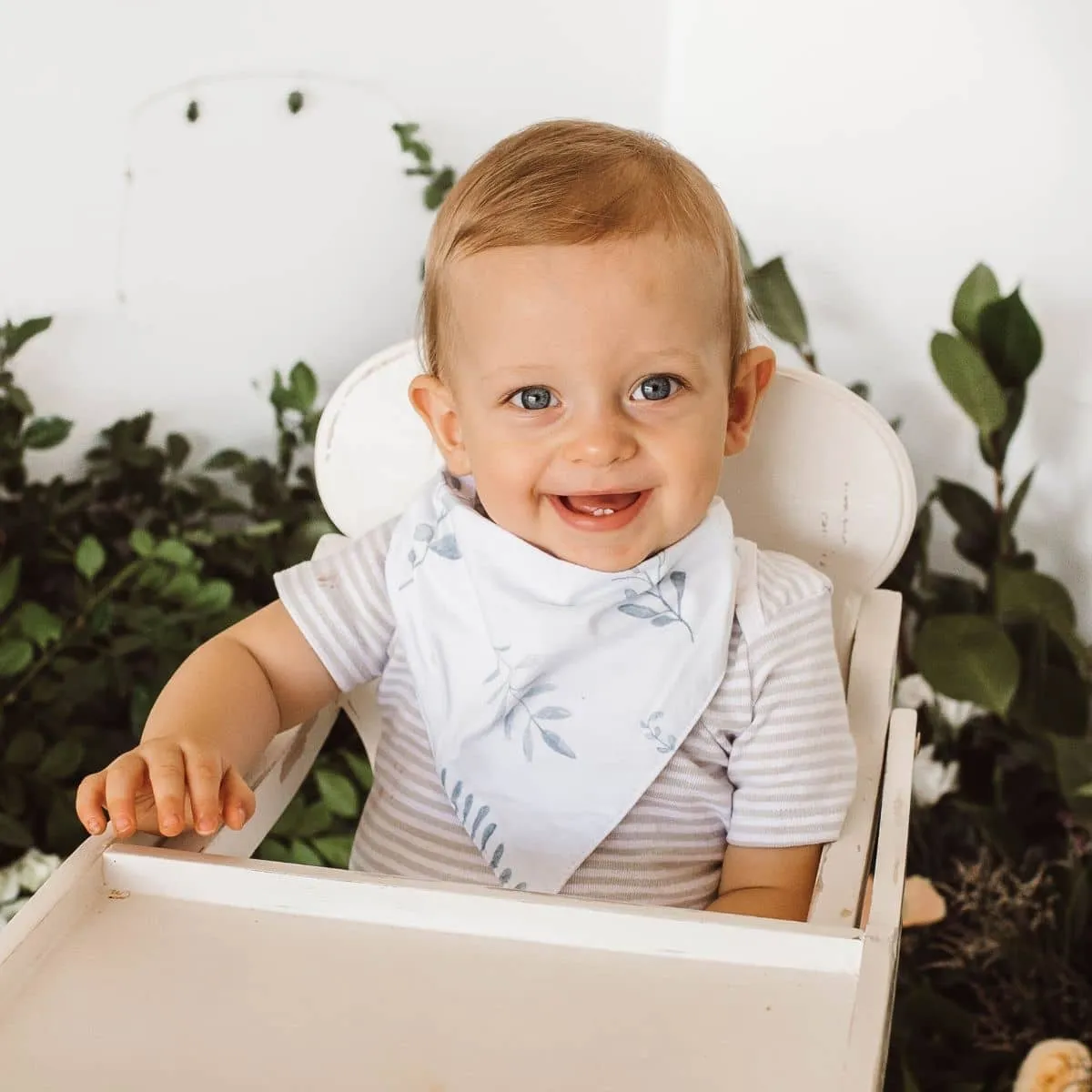 Snuggle Hunny Bandana Dribble Bib - Wild Fern