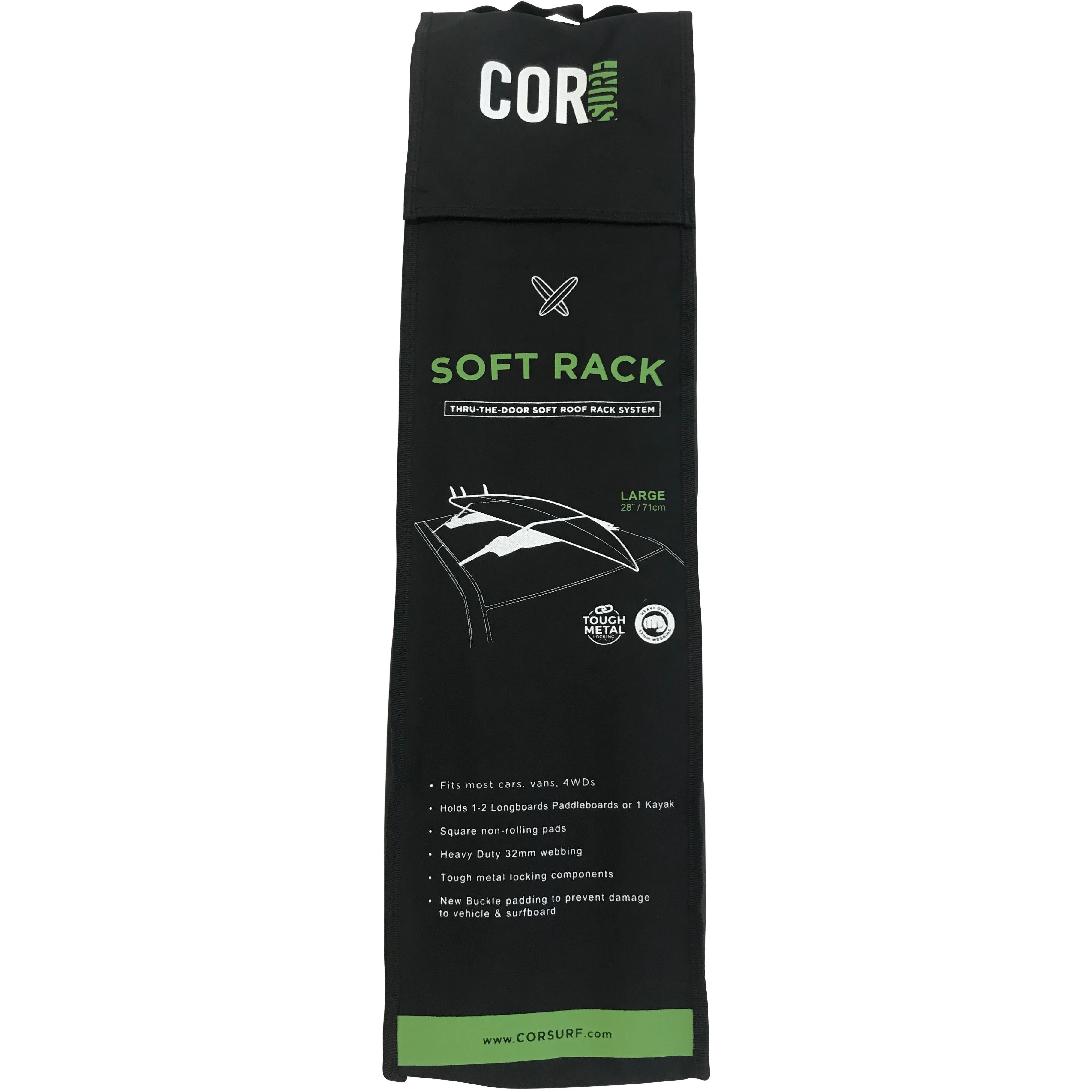 Soft Car Racks | Universal Fit Roof Rack for Surf, SUP Canoe or Kayak