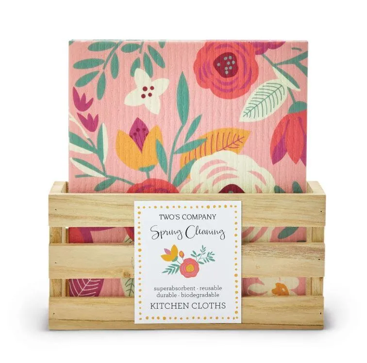 Spring Cleaning Floral Multipurpose Kitchen Cloth