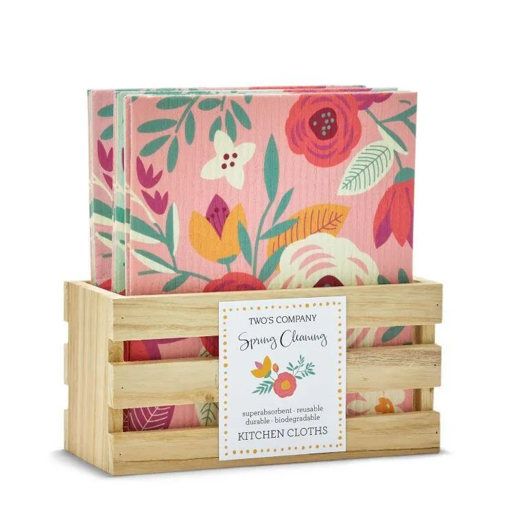 Spring Cleaning Floral Multipurpose Kitchen Cloth