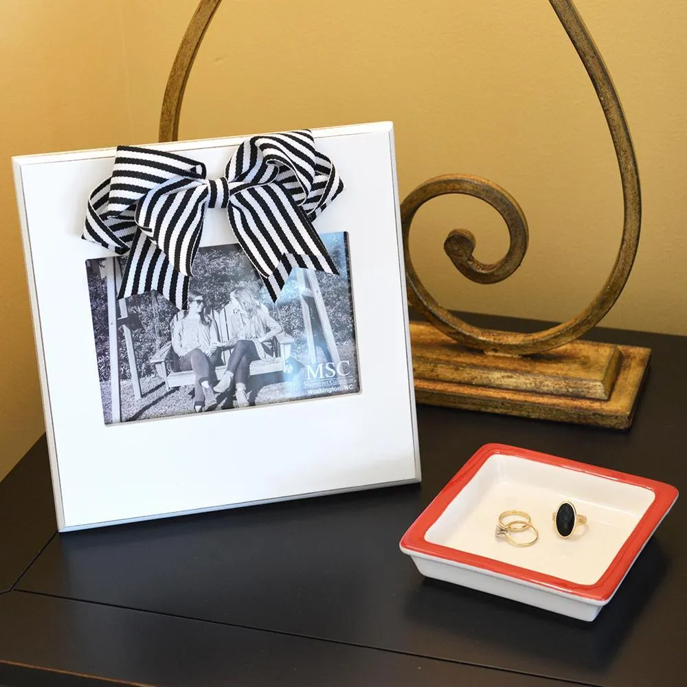 Stripe Ribbon Bow Frames