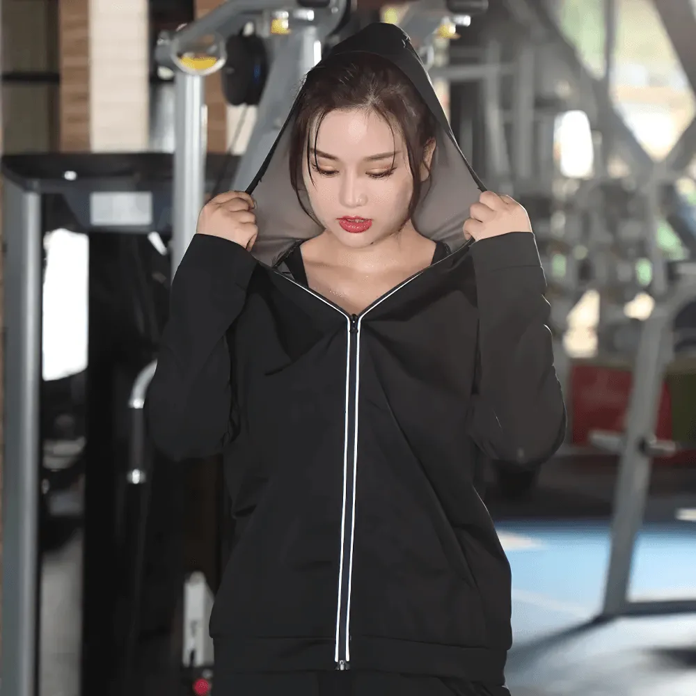 Stylish Set - Hooded Jacket and Pants for Fitness - SF2247