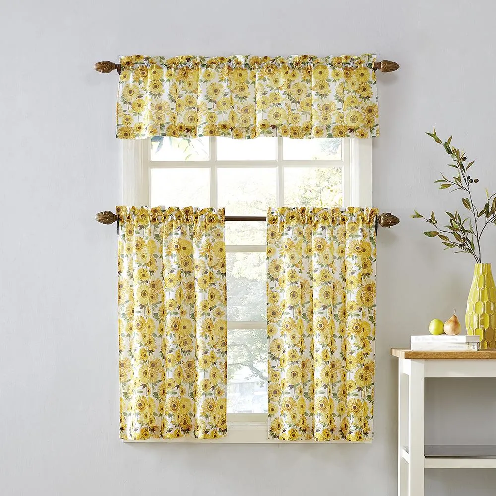 Sunshine Kitchen Tiers, Valance and Swags