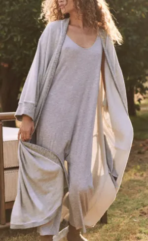 Sweatshirt Robe in Heather Grey