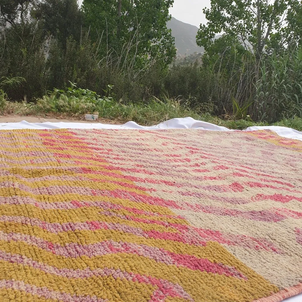 TAKAMI | 10'5x6 Ft | 3x2 m | Moroccan Colorful Rug | 100% wool handmade