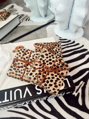 The Cowhide Coaster Sets