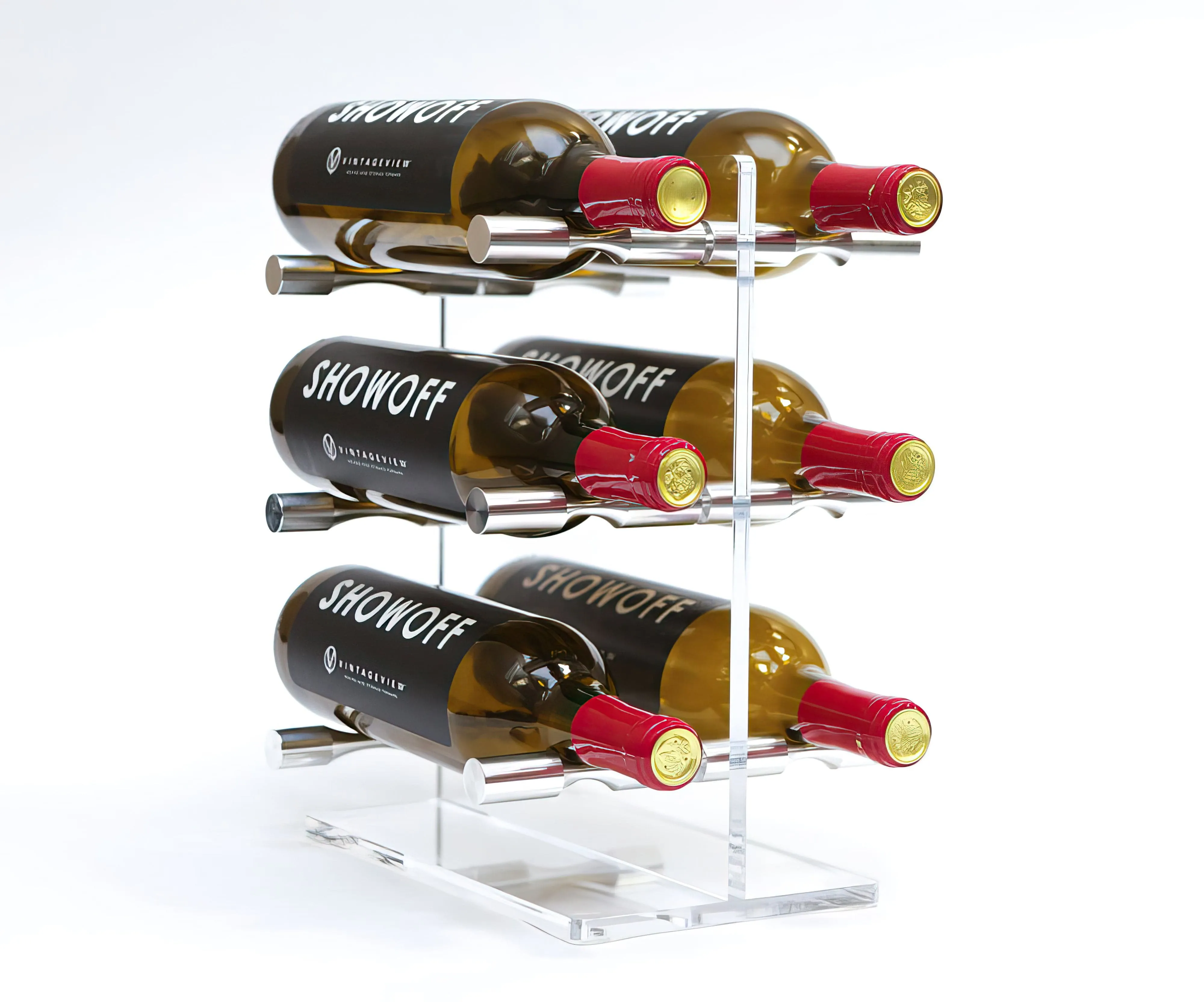 Vino Series Tabletop Wine Rack (6 Bottles)