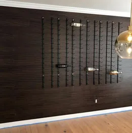 VintageView Wall Wine Rack Kit 5' (15 to 45 bottles)