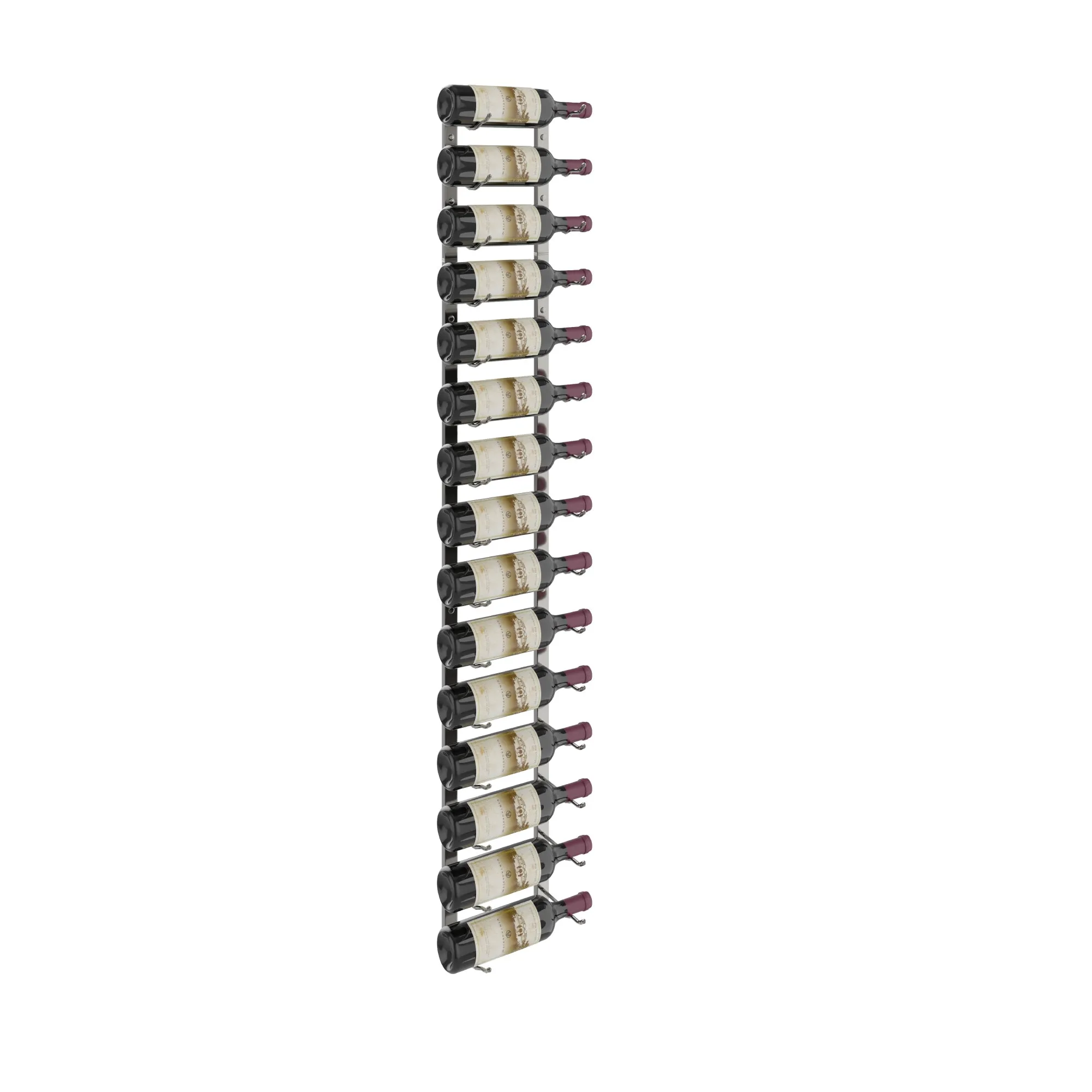 VintageView Wall Wine Rack Kit 5' (15 to 45 bottles)
