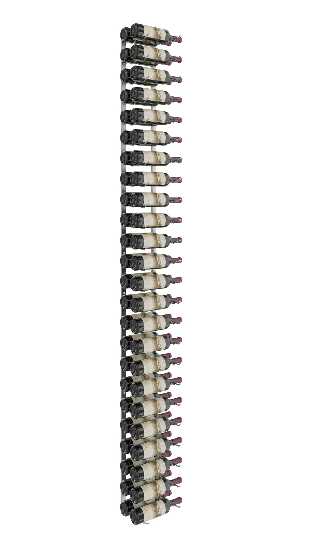 VintageView Wall Wine Rack Kit 8' (24 to 72 bottles)