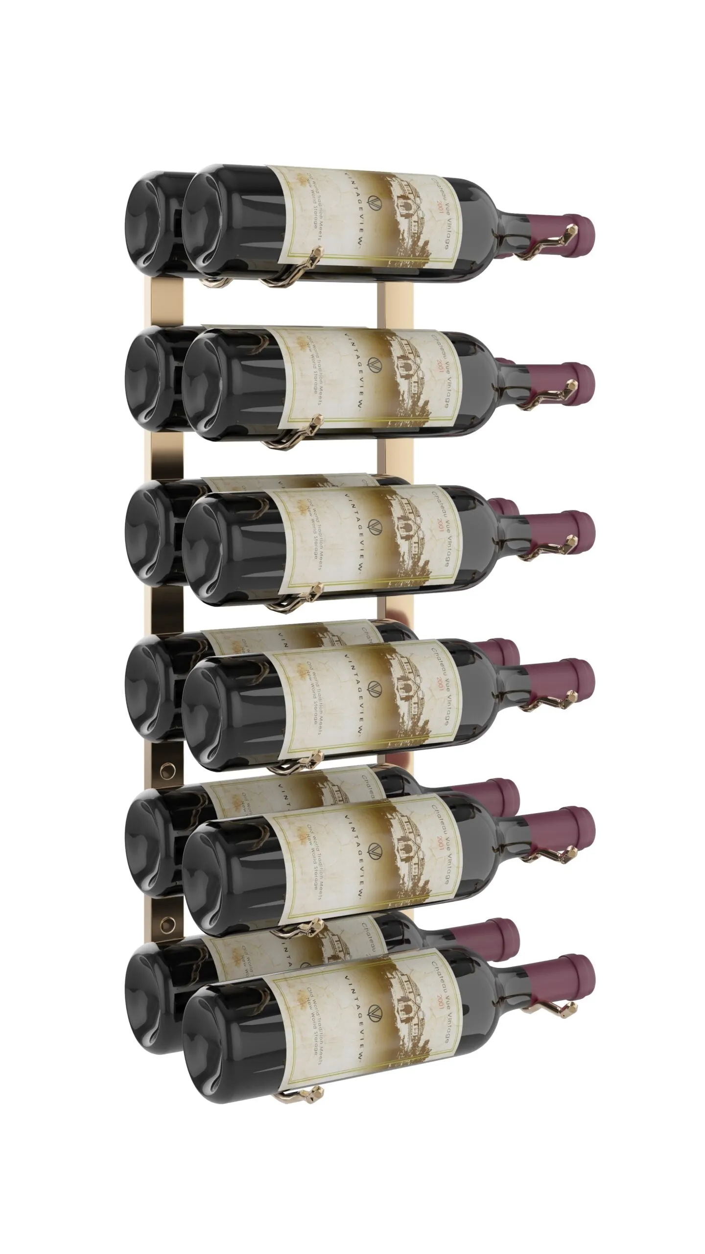 VintageView Wall Wine Racks 2' (6 to 18 bottles)