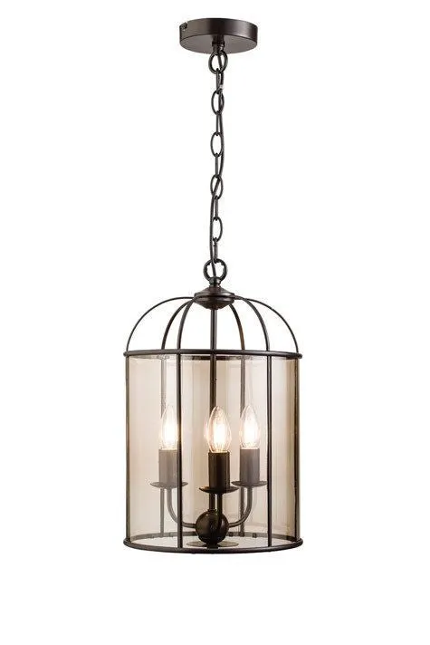 Waterston 3 x 60 Watt Matt Dark Chocolate Pendant