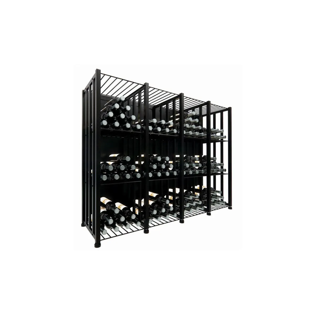 Wine Case & Crate Bin 3 (Freestanding Wine Bottle Storage with Secure Backs) 48-192 Bottles