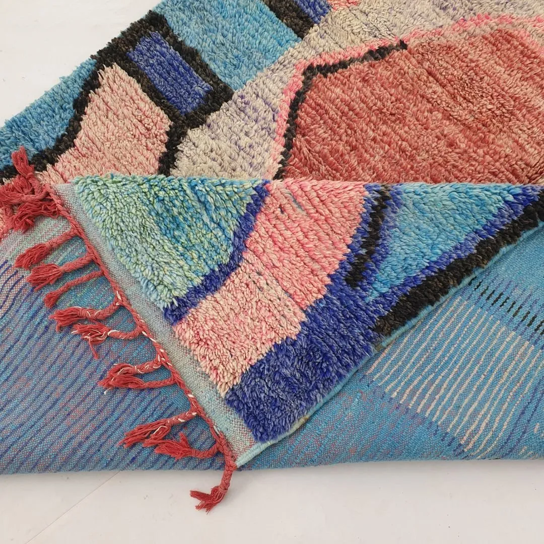 Yamam - Moroccan Boujad Rug 6x9 | Berber Colorful Handmade Rug 100% Wool | 9'30x6 Ft | 284x184 cm